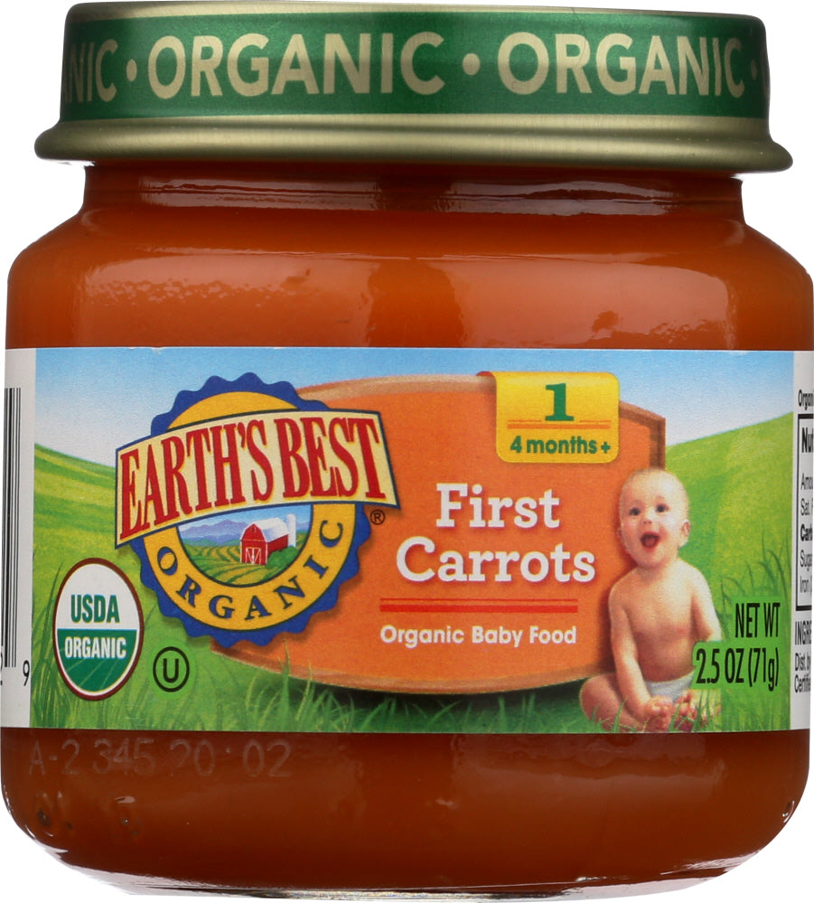 EARTHS BEST: Organic First Carrots, 2.5 oz - Vending Business Solutions