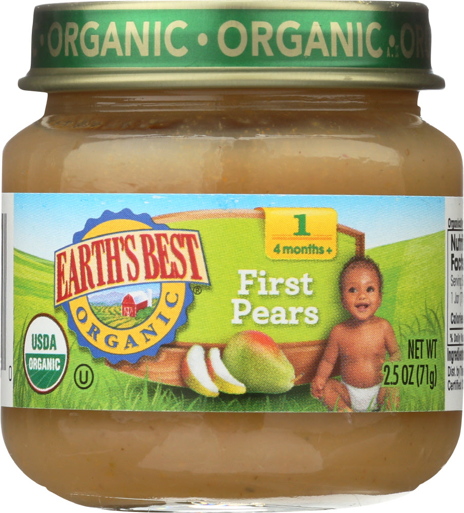 EARTHS BEST: Organic First Pears, 2.5 oz - Vending Business Solutions