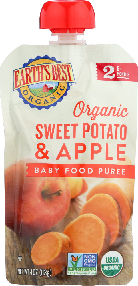EARTHS BEST: Sweet Potato Apple Baby Food Puree, 4 oz - Vending Business Solutions