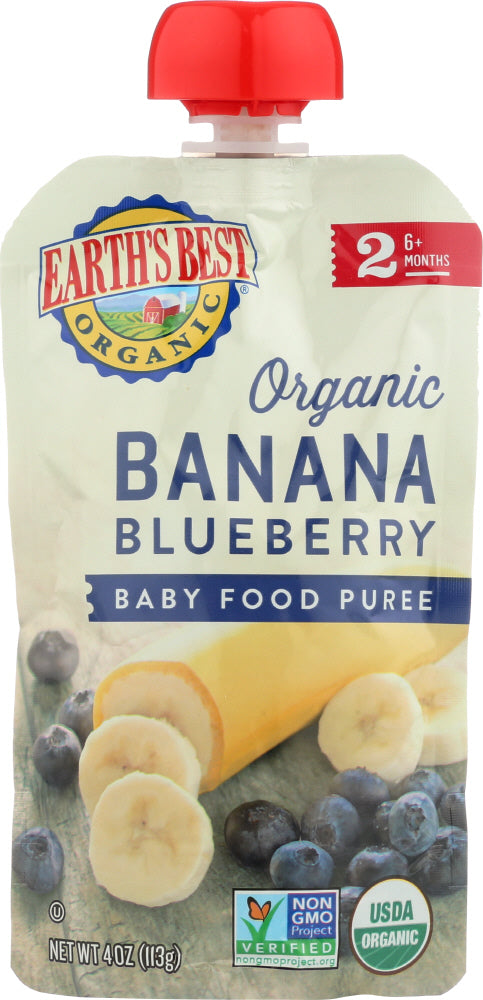 EARTHS BEST: Banana Blueberry Baby Food Puree, 4 oz - Vending Business Solutions