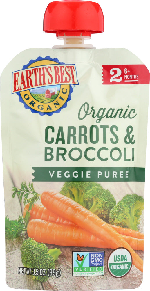 EARTHS BEST: Carrots & Broccoli Veggie Puree, 3.5 oz - Vending Business Solutions