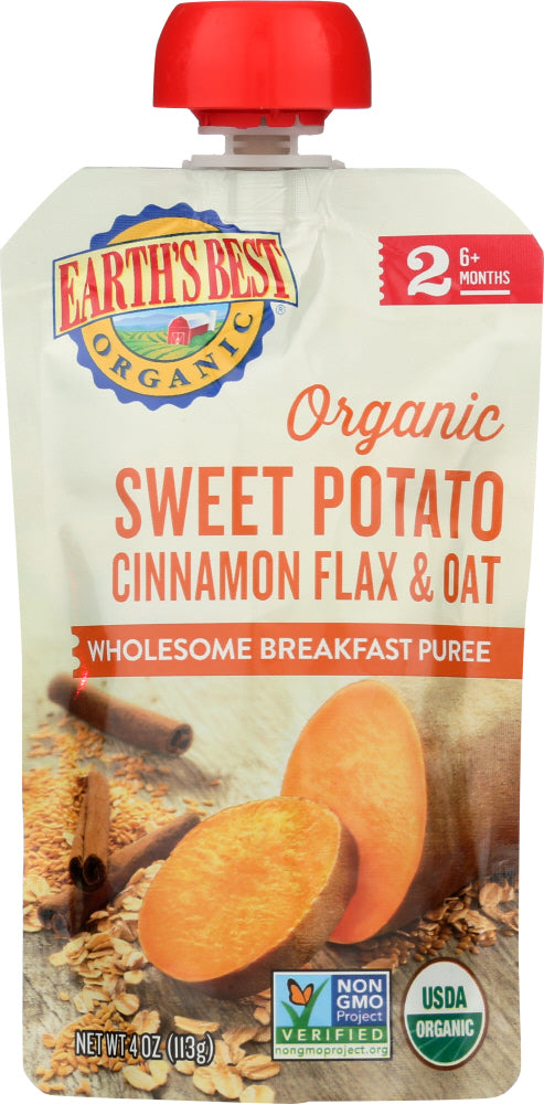 EARTHS BEST: Baby Pouch Sweet Potato Cinnamon, 4 oz - Vending Business Solutions