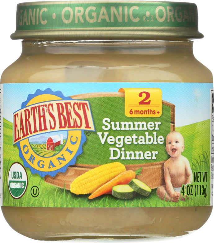 EARTHS BEST: Organic Summer Vegetable Dinner, 4 oz - Vending Business Solutions