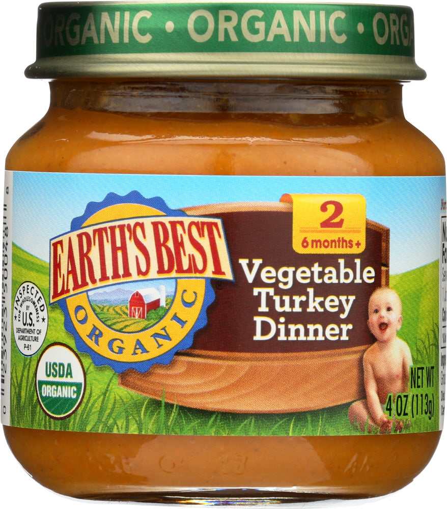 EARTHS BEST: Organic Strained Turkey & Vegetables, 4 oz - Vending Business Solutions