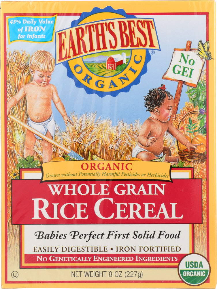 EARTH'S BEST: Organic Whole Grain Rice Cereal, 8 oz - Vending Business Solutions