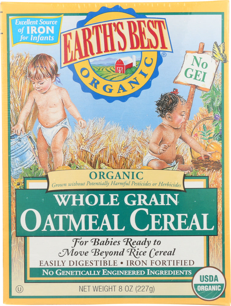 Earth's Best Organic Whole Grain Oatmeal Cereal, 8 oz - Vending Business Solutions