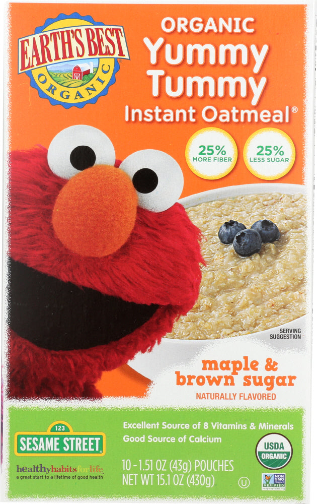 EARTHS BEST: Oatmeal Instant Maple and Brown Sugar, 15.1 oz - Vending Business Solutions