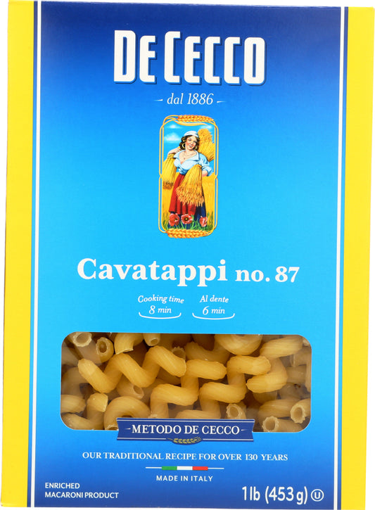 DE CECCO: Pasta Cavatappi, 16 oz - Vending Business Solutions