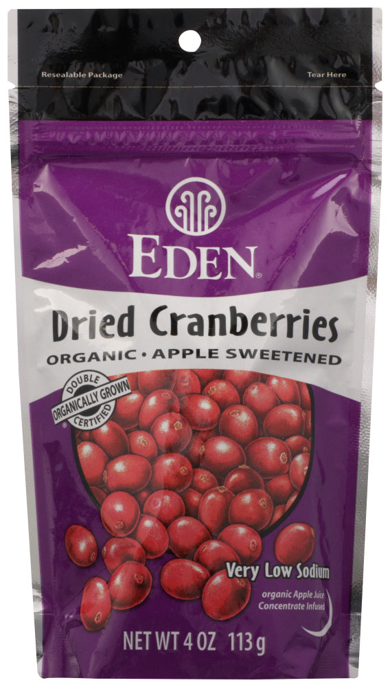 EDEN FOODS: Organic Dried Cranberries Apple Sweetened, 4 oz - Vending Business Solutions