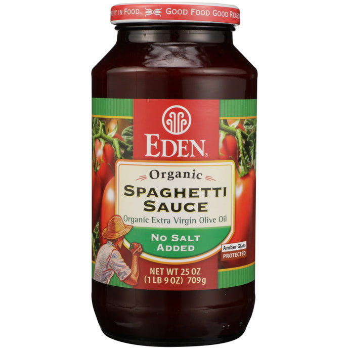 EDEN FOODS: Spaghetti Sauce No Salt Organic, 25 oz - Vending Business Solutions