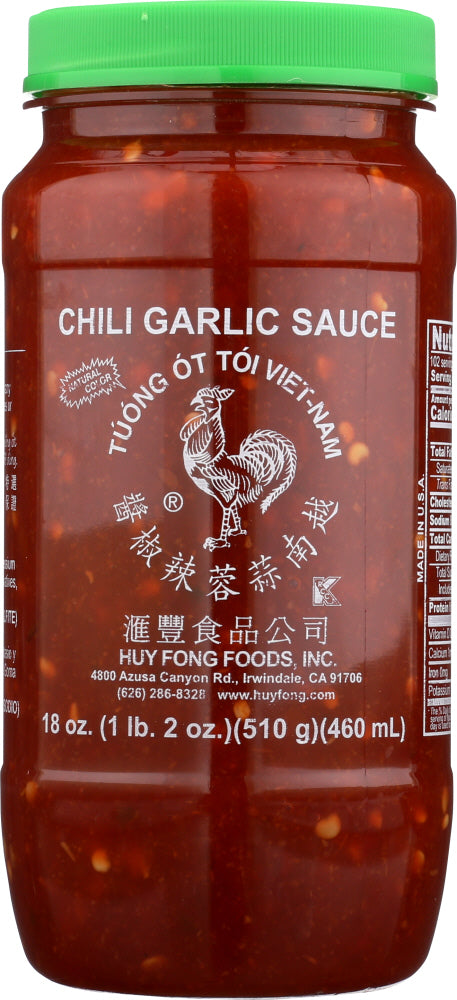HUY FONG: Chili Garlic Sauce, 18 Oz - Vending Business Solutions