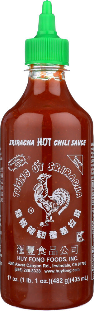 HUY FONG: Sriracha Hot Chili Sauce, 17 oz - Vending Business Solutions