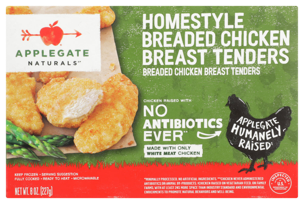 APPLEGATE NATURALS: Homestyle Breaded Chicken Breast Tenders, 8 oz - Vending Business Solutions