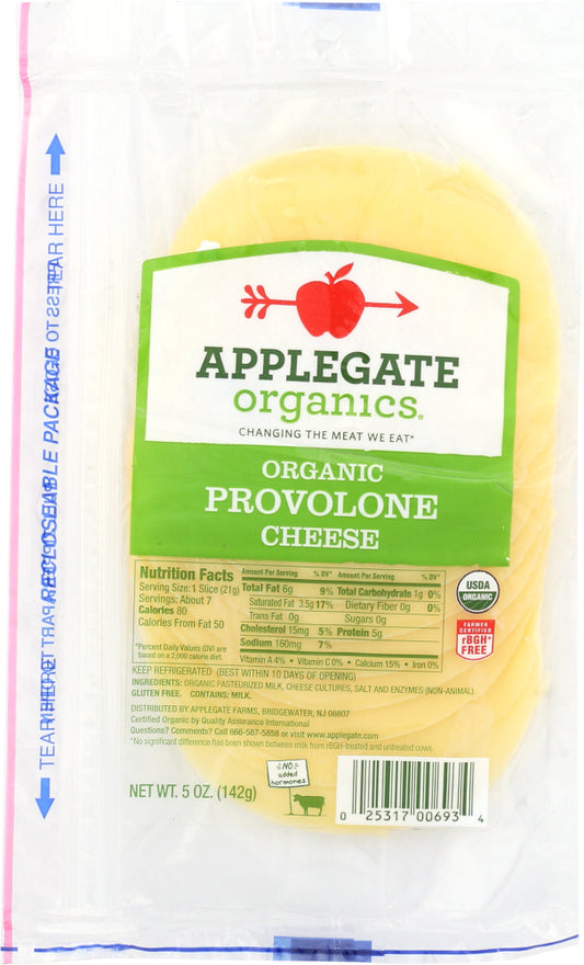 APPLEGATE: Organic Provolone Cheese Sliced, 5 oz - Vending Business Solutions