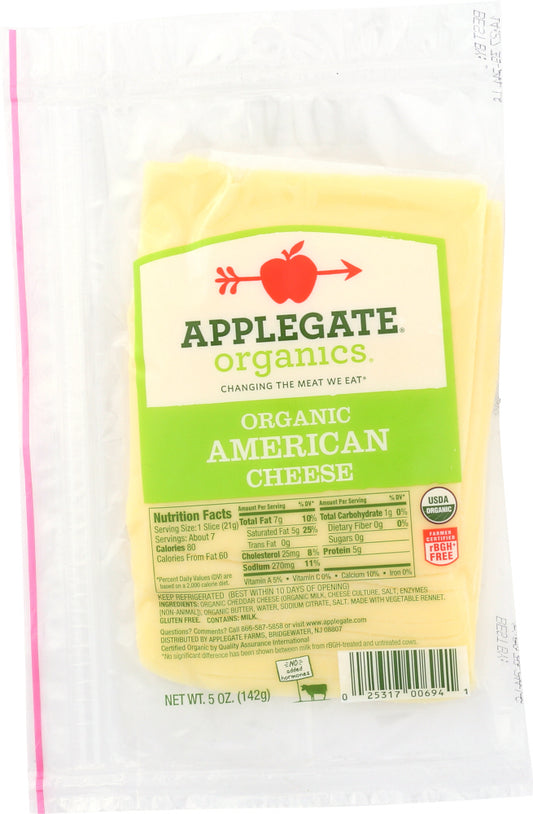 APPLEGATE: Organic American Cheese Slices, 5 oz - Vending Business Solutions
