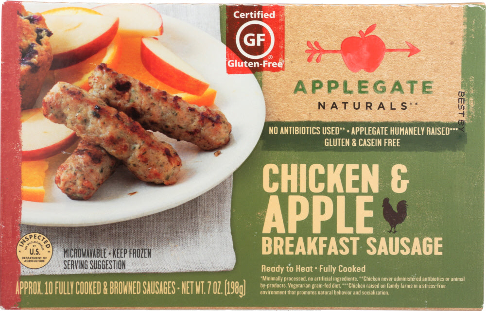 APPLEGATE NATURALS: Chicken & Apple Breakfast Sausage, 7 oz - Vending Business Solutions