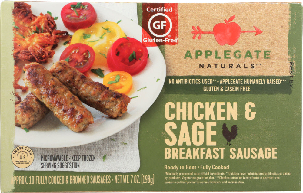 APPLEGATE NATURALS: Chicken and Sage Breakfast Sausage, 7 oz - Vending Business Solutions