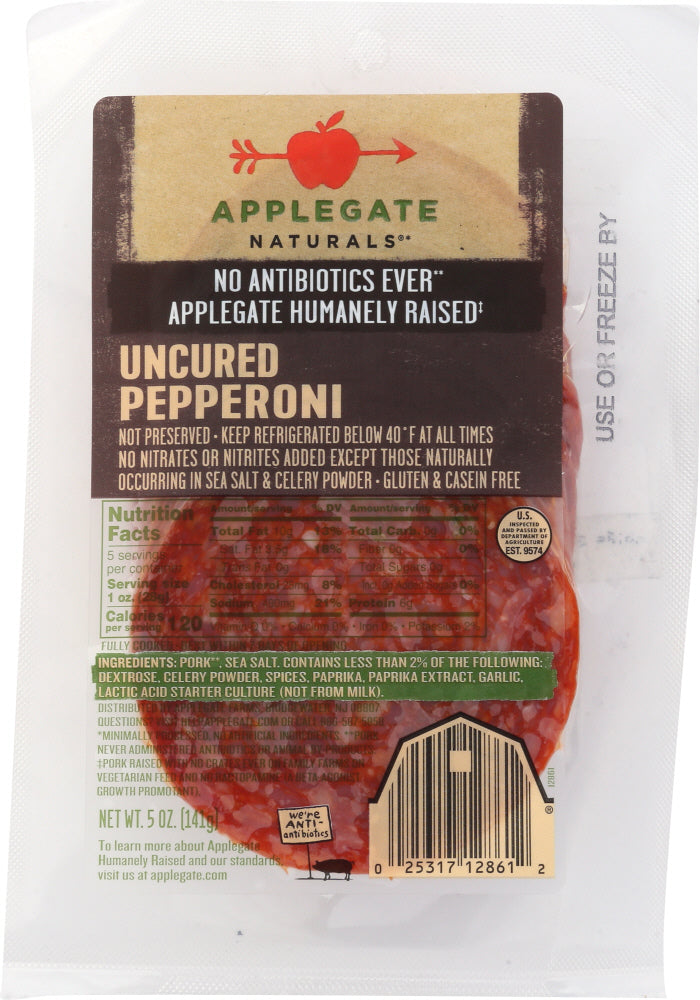 APPLEGATE: Natural Pepperoni Uncured, 5 oz - Vending Business Solutions