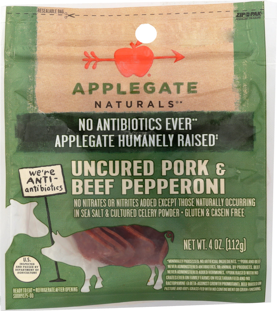 APPLEGATE: Pork Uncured Pepperoni, 4 oz - Vending Business Solutions
