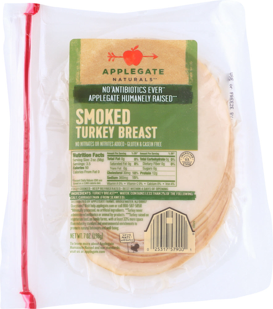 APPLEGATE: Naturals Smoked Turkey Breast, 7 oz - Vending Business Solutions