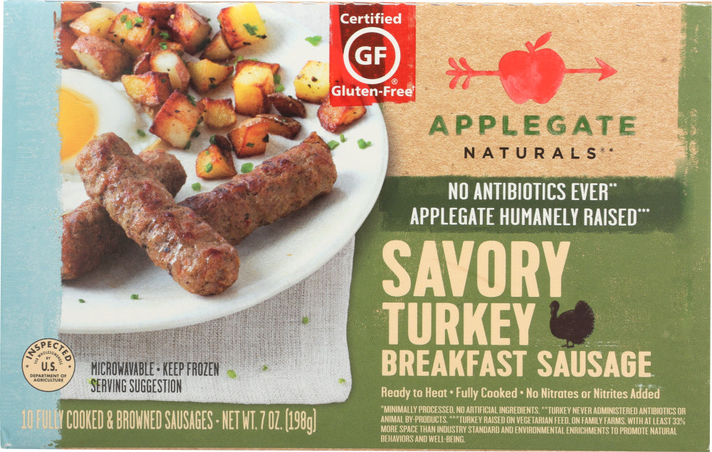 APPLEGATE NATURALS: Savory Turkey Breakfast Sausage, 7 oz - Vending Business Solutions