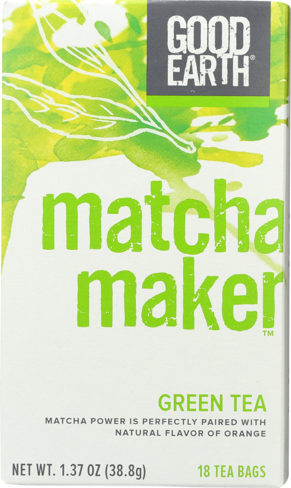 GOOD EARTH: Matcha Maker Green Tea, 18 bg - Vending Business Solutions