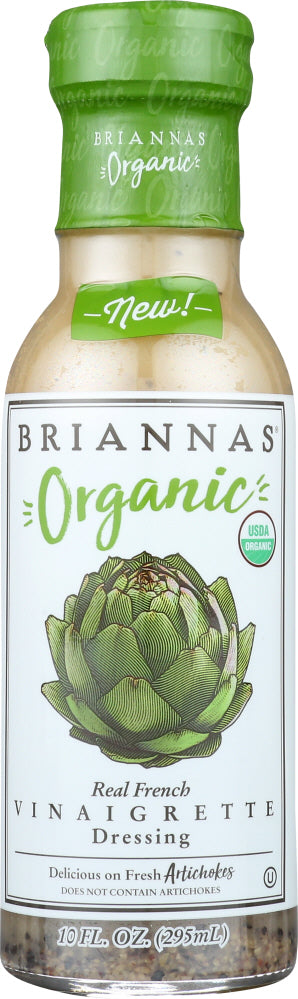 BRIANNAS: Organic Real French Vinaigrette Dressing, 10 oz - Vending Business Solutions