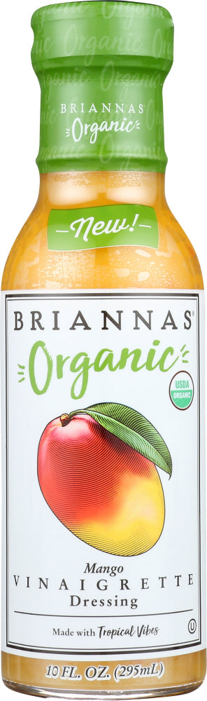 BRIANNAS: Organic Mango Vinaigrette Dressing, 10 oz - Vending Business Solutions