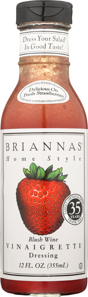 BRIANNAS: Home Style Dressing Blush Wine Vinaigrette, 12 oz - Vending Business Solutions