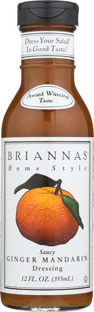 BRIANNAS: Home Style Saucy Ginger Mandarin Dressing, 12 oz - Vending Business Solutions