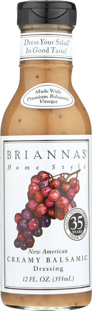 BRIANNAS: New American Creamy Balsamic Vinaigrette Dressing, 12 oz - Vending Business Solutions