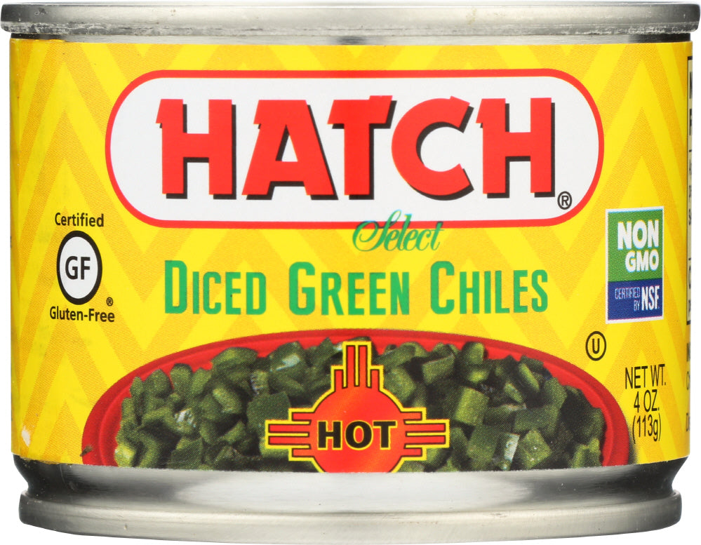 HATCH: Diced Hot Green Chilies, 4 oz - Vending Business Solutions