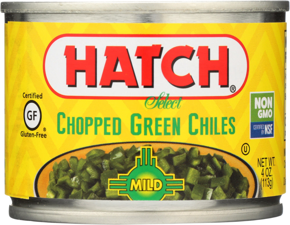 HATCH: Peeled Chopped Green Chiles Mild, 4 oz - Vending Business Solutions