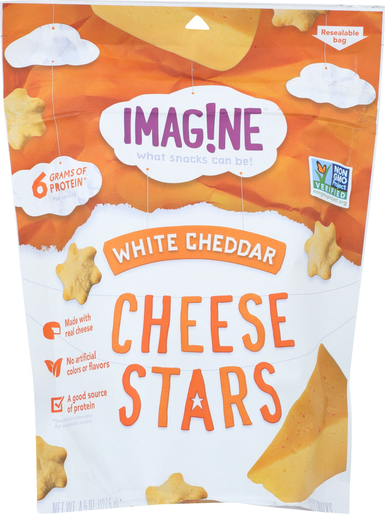 IMAGINE: White Cheddar Cheese Star Crackers, 4.5 oz - Vending Business Solutions