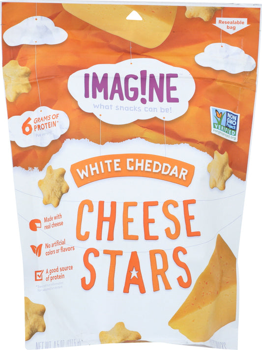 IMAGINE: White Cheddar Cheese Star Crackers, 4.5 oz - Vending Business Solutions