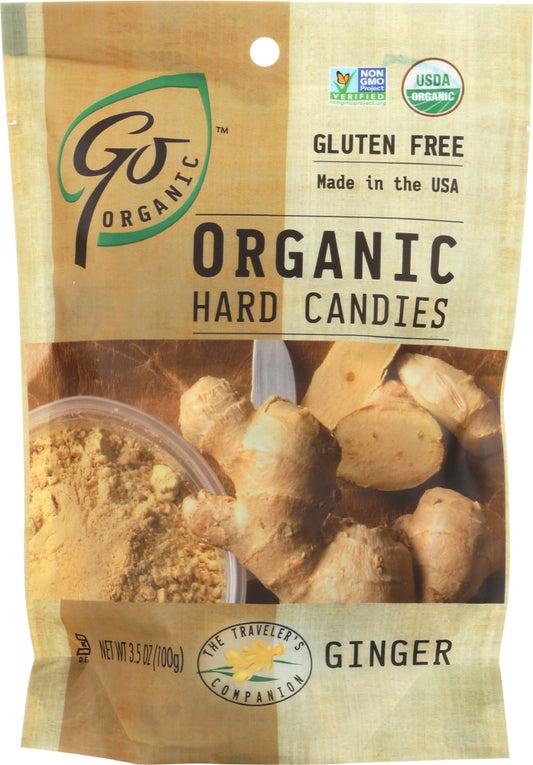 GO ORGANIC: Organic Hard Candies Ginger, 3.5 oz - Vending Business Solutions