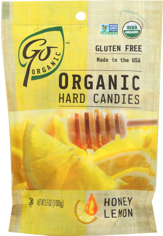 GO ORGANIC: Candy Honey Lemon Organic, 3.5 oz - Vending Business Solutions