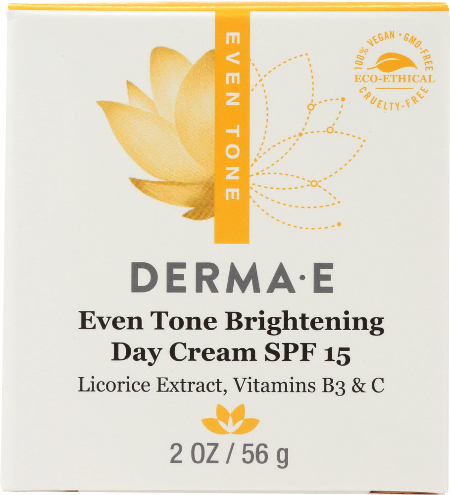 DERMA E: Evenly Radiant Brightening Day Creme SPF 15, 2 oz - Vending Business Solutions