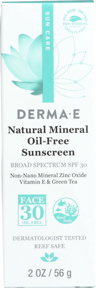 DERMA E: Antioxidant Natural Oil-Free Face Sunscreen SPF 30, 2 oz - Vending Business Solutions