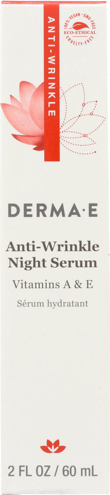 DERMA E: Anti Wrinkle Night Serum Vitamin A, 2 oz - Vending Business Solutions