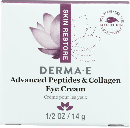 DERMA E: Deep Wrinkle Reverse Eye Creme with Peptides Plus, 0.5 oz - Vending Business Solutions