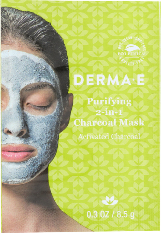 DERMA E: Purifying 2-in-1 Charcoal Mask, .35 oz - Vending Business Solutions