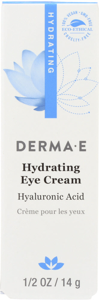 DERMA E: Hydrating Eye Cream with Hyaluronic Acid and Pycnogenol, 0.5 oz - Vending Business Solutions