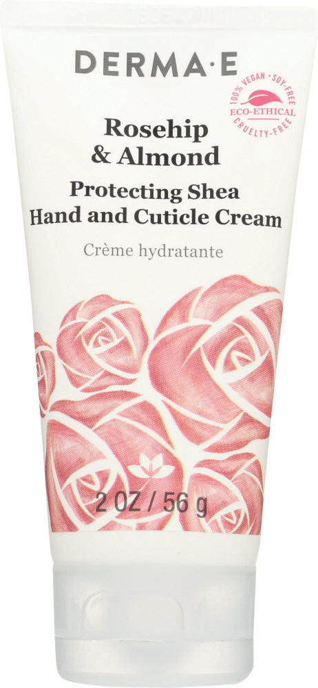 DERMA E: Rosehip & Almond Protecting Shea Hand and Cuticle Cream, 2 oz - Vending Business Solutions