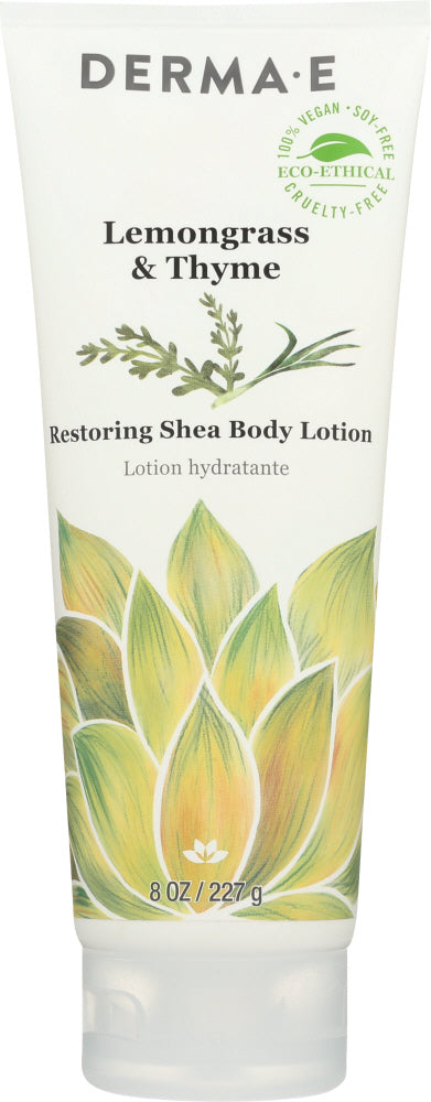 DERMA E: Lemongrass & Thyme Restoring Shea Body Lotion, 8 oz - Vending Business Solutions