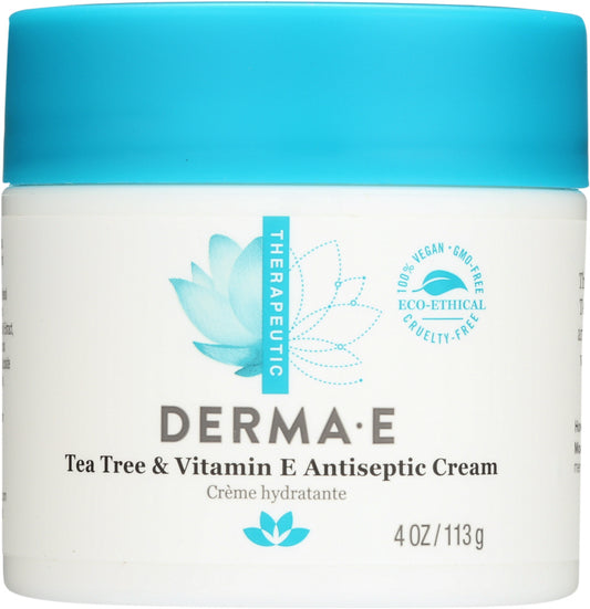 DERMA E: Tea Tree and E Antiseptic Creme, 4 oz - Vending Business Solutions