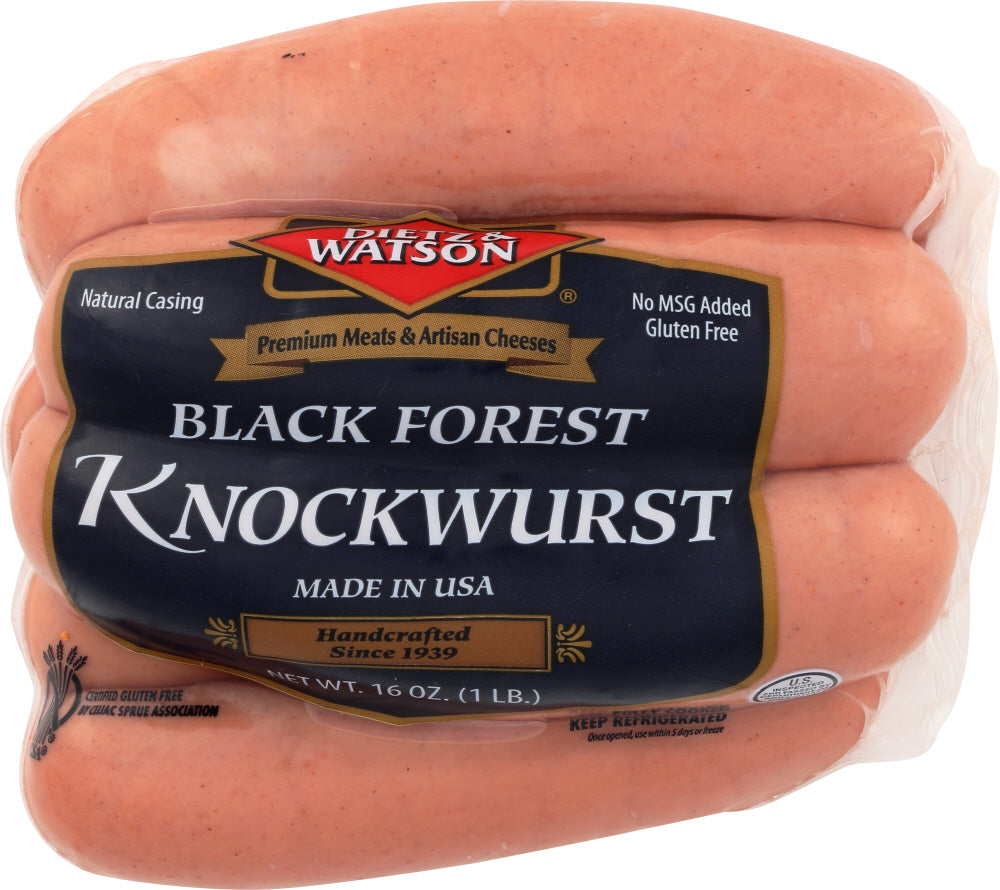 DIETZ AND WATSON: Black Forest Knockwurst, 16 oz - Vending Business Solutions