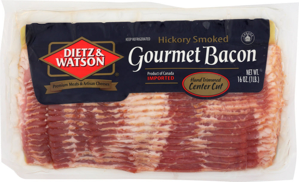 DIETZ AND WATSON: Hickory Smoked Gourmet Bacon, 16 oz - Vending Business Solutions