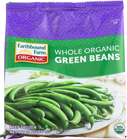 EARTHBOUND FARM: Frozen Organic Whole Green Beans, 10 oz - Vending Business Solutions