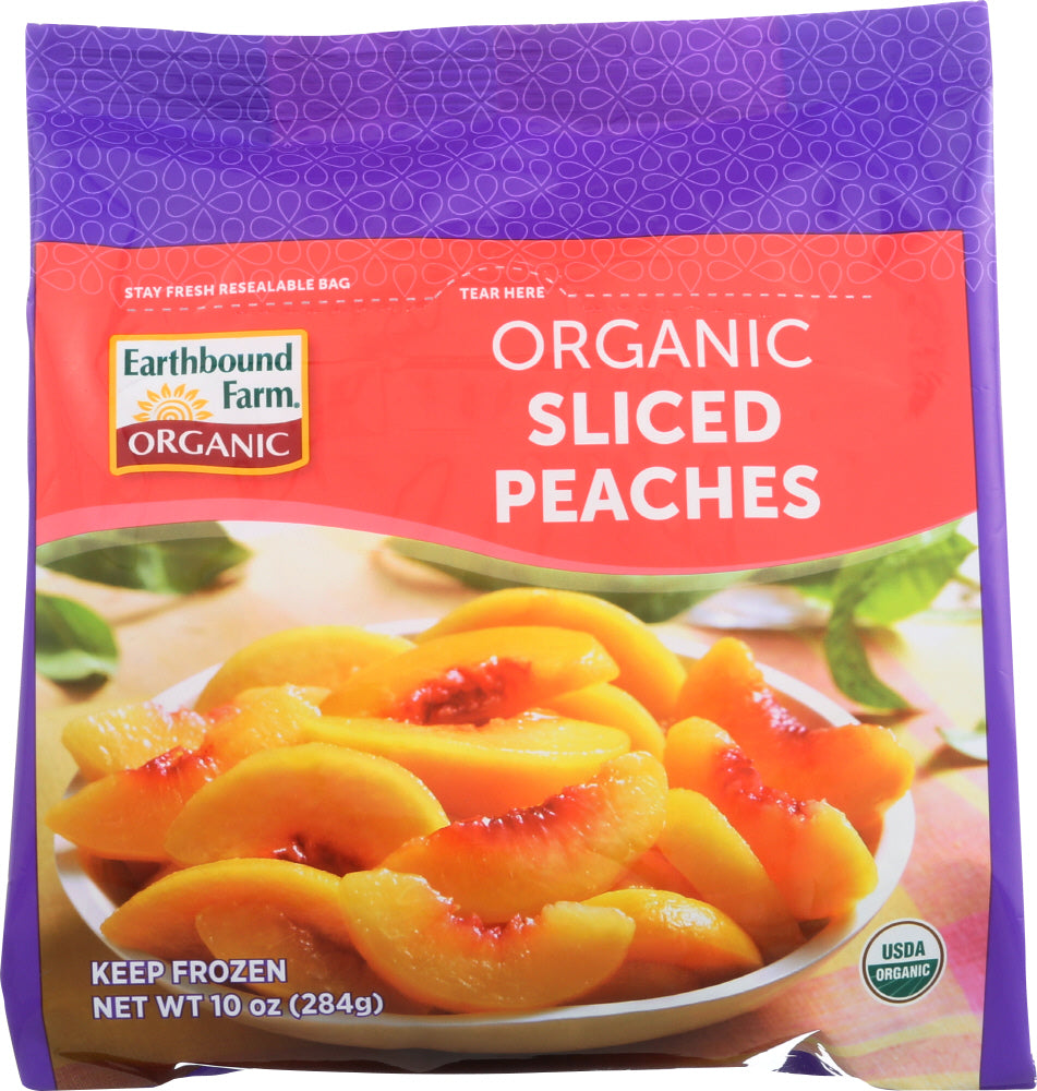 EARTHBOUND FARM: Organic Frozen Sliced Peaches, 10 oz - Vending Business Solutions